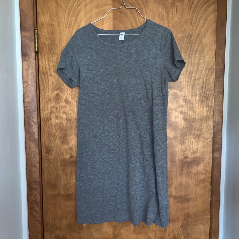 Light Grey T-Shirt Dress